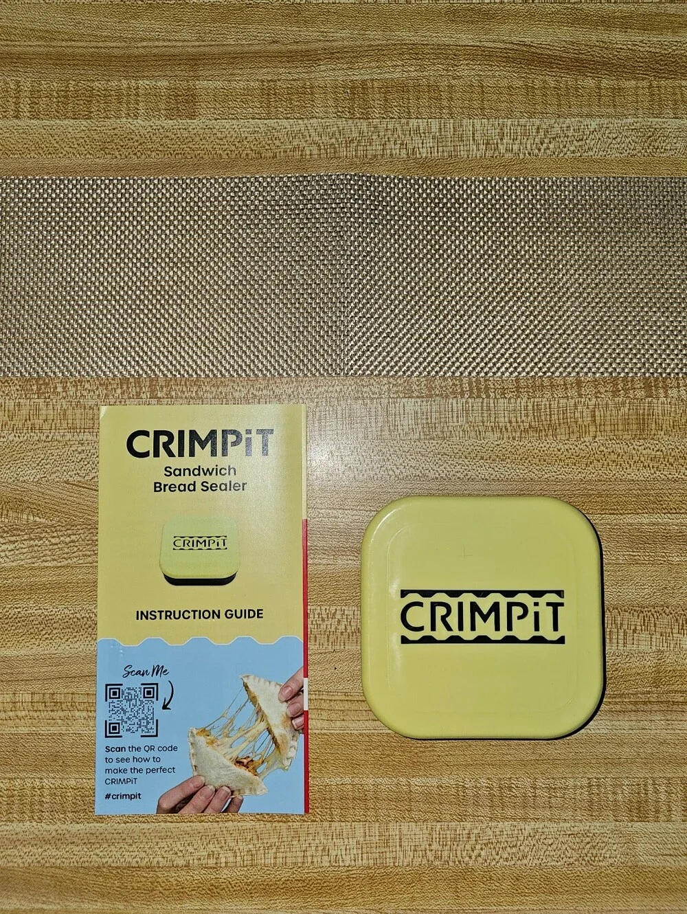 Crimp It Yellow Sandwich Bread Sealer - Air Fryer Snack Maker